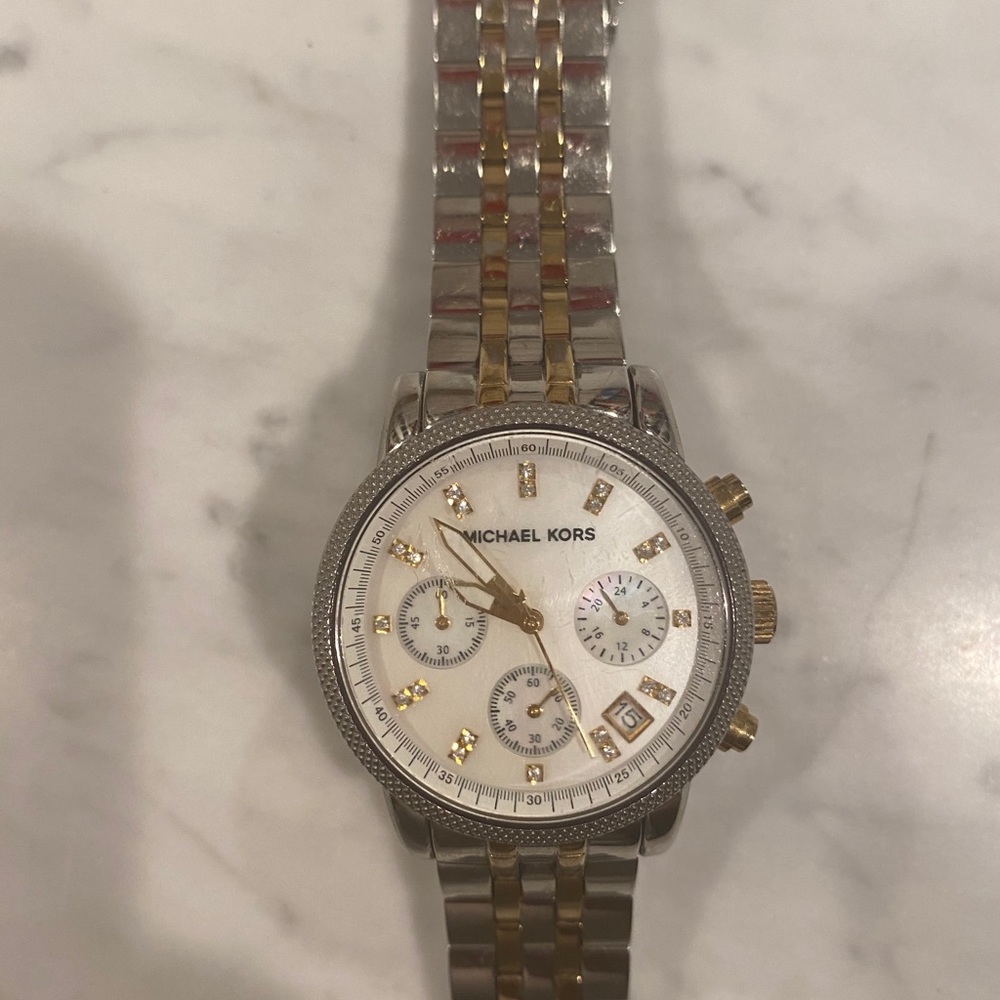 Two-Tone Classic Michael Kors Watch